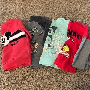 Lot of 4 Mikey Mouse shirts 3t